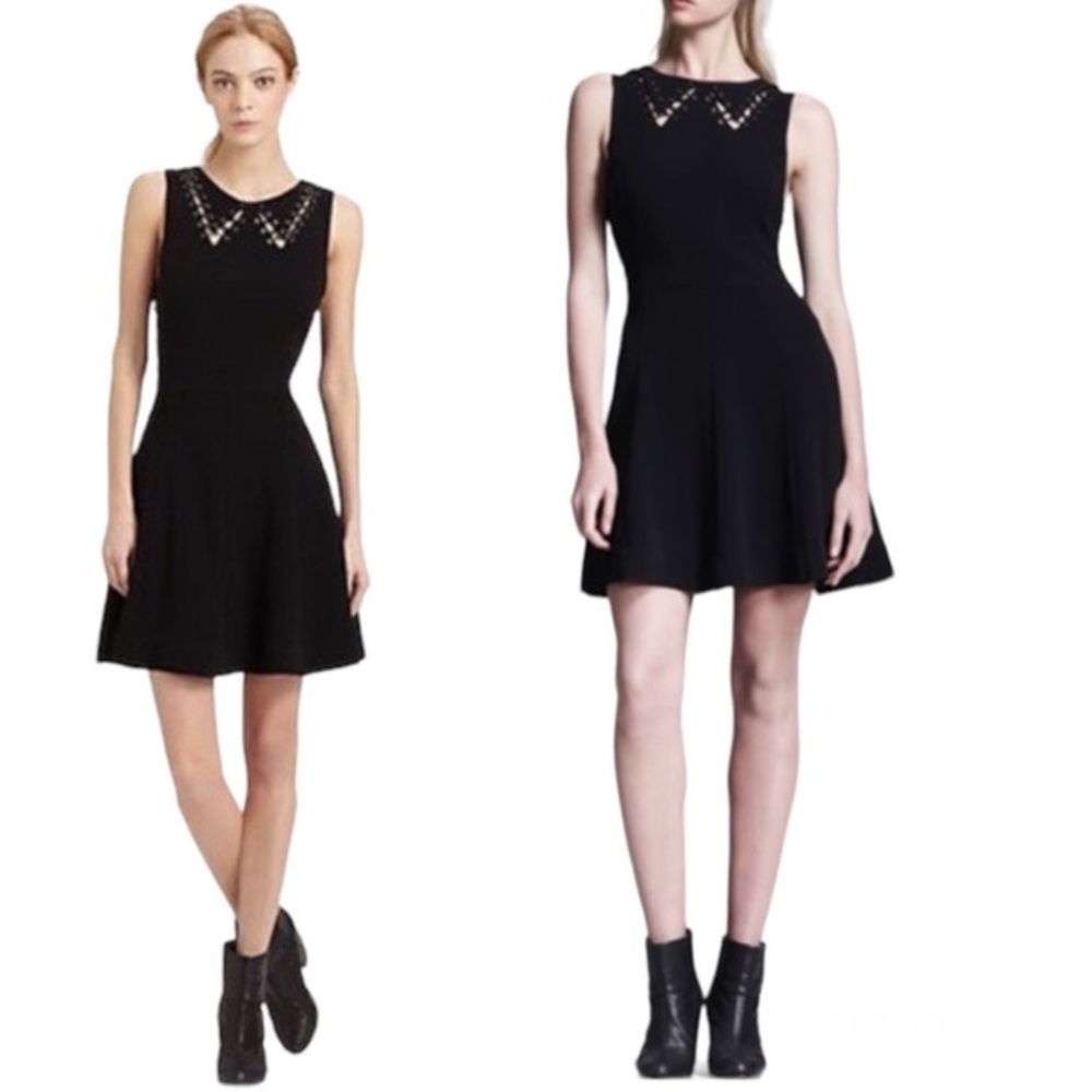 Rag & Bone Gothic Lillian Cutout-CollarDark Academia Wednesday Addams Dress 8
